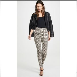 Good American Good Legs Snake Print High Rise Waist Stretch Skinny Denim Jeans